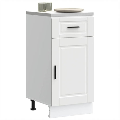 Kitchen Base Cabinet Porto White Engineered Wood