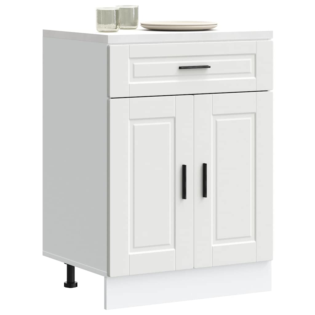 Kitchen Base Cabinet Porto White Engineered Wood