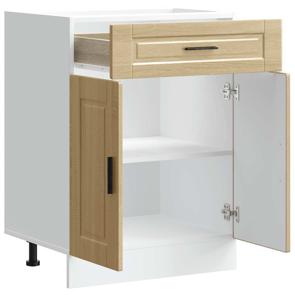 Kitchen Base Cabinet Porto Sonoma Oak Engineered Wood