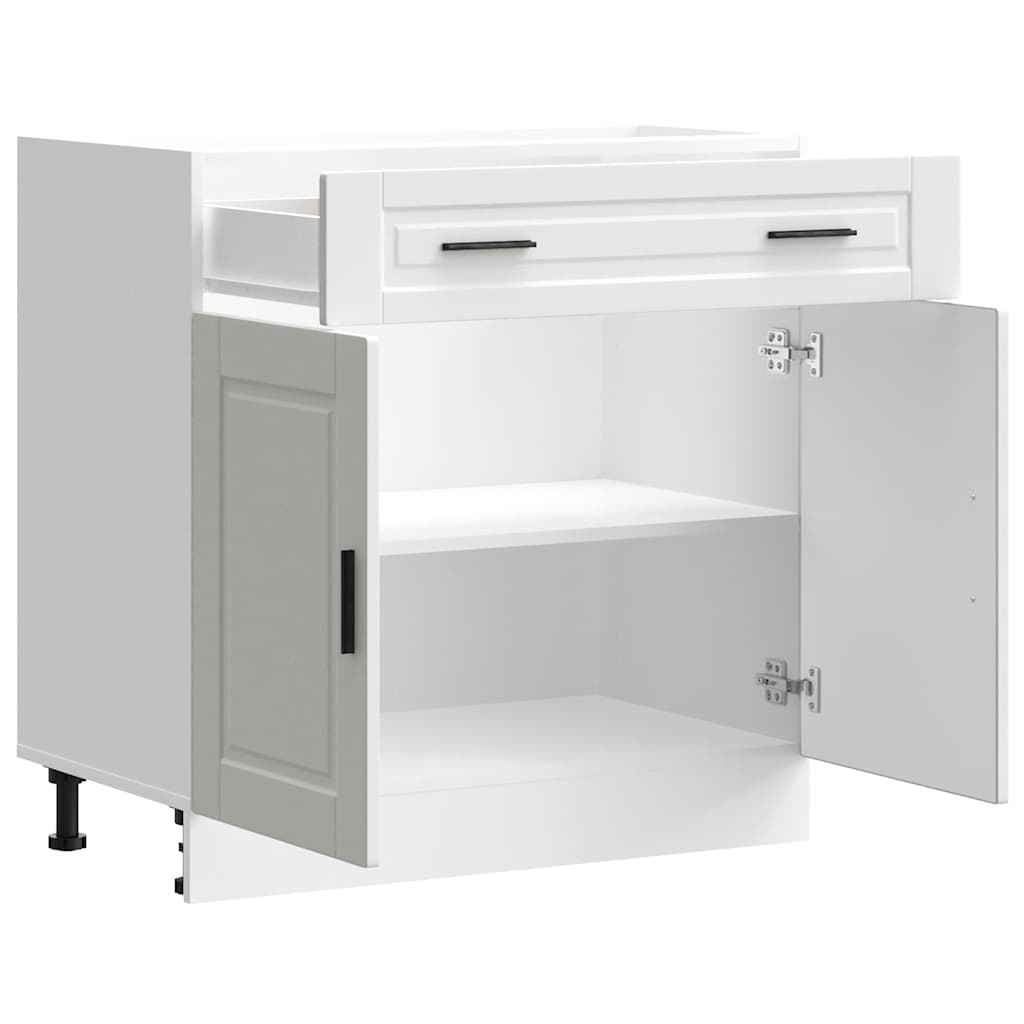 Kitchen Base Cabinet Porto White Engineered Wood