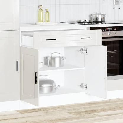 Kitchen Base Cabinet Porto High Gloss White Engineered Wood