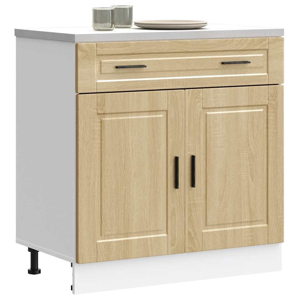 Kitchen Base Cabinet Porto Sonoma Oak Engineered Wood