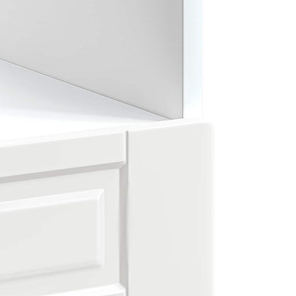 Oven Cabinet Porto High Gloss White Engineered Wood