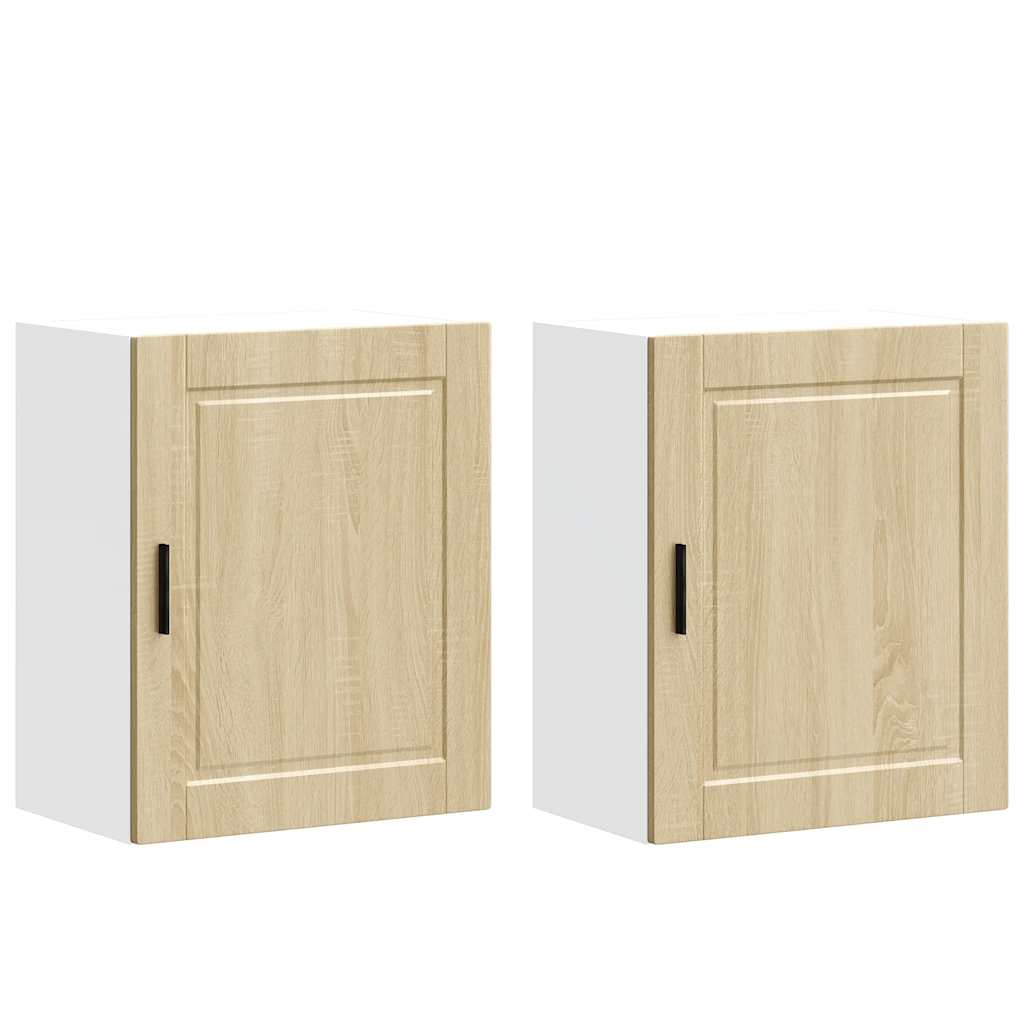 Kitchen Wall Cabinets 2 pcs Porto Sonoma Oak Engineered Wood