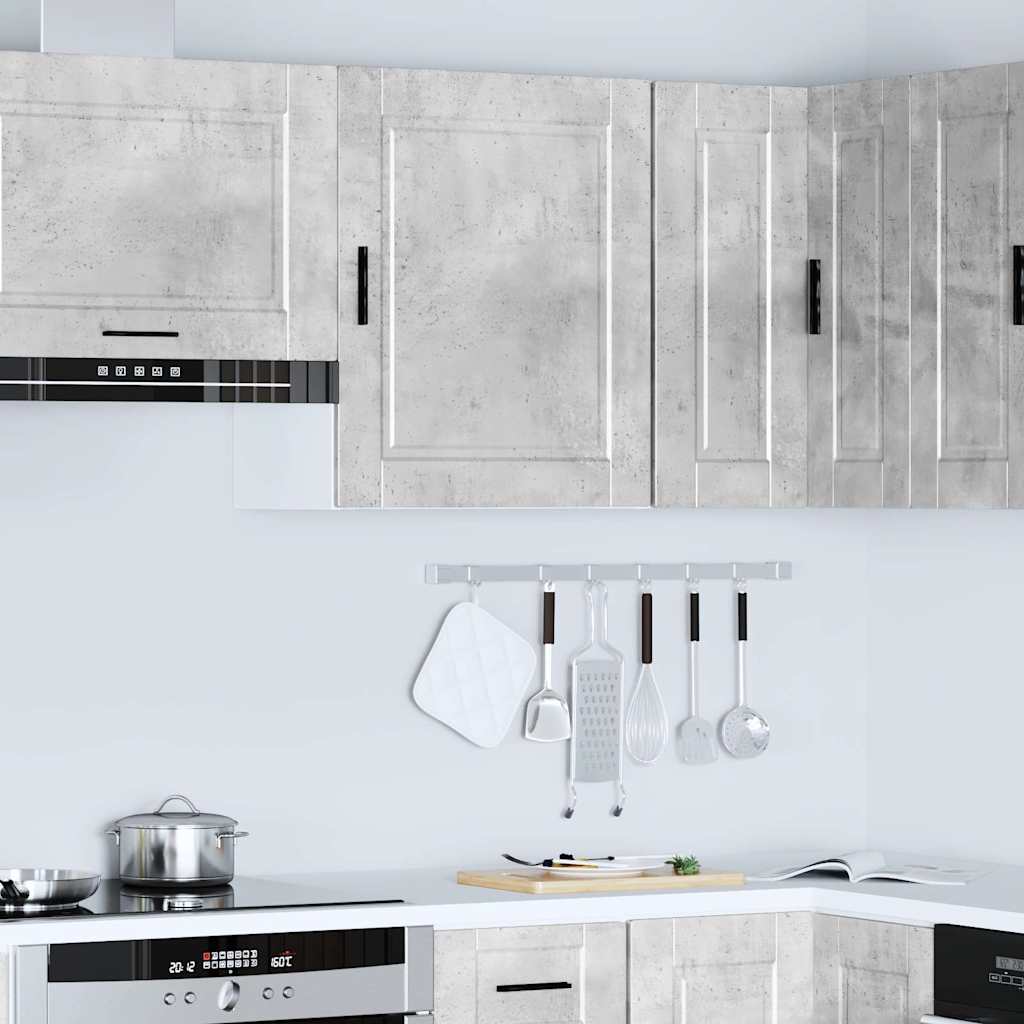 Kitchen Wall Cabinet Porto Concrete Grey Engineered Wood