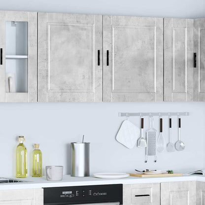 Kitchen Wall Cabinets 2 pcs Porto Concrete Grey Engineered Wood