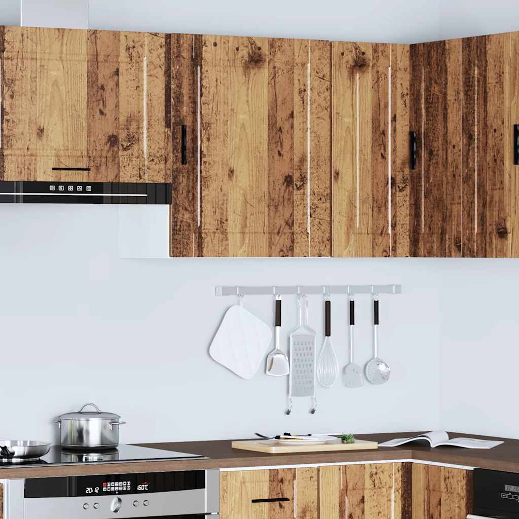 Kitchen Wall Cabinet Porto Old Wood Engineered Wood