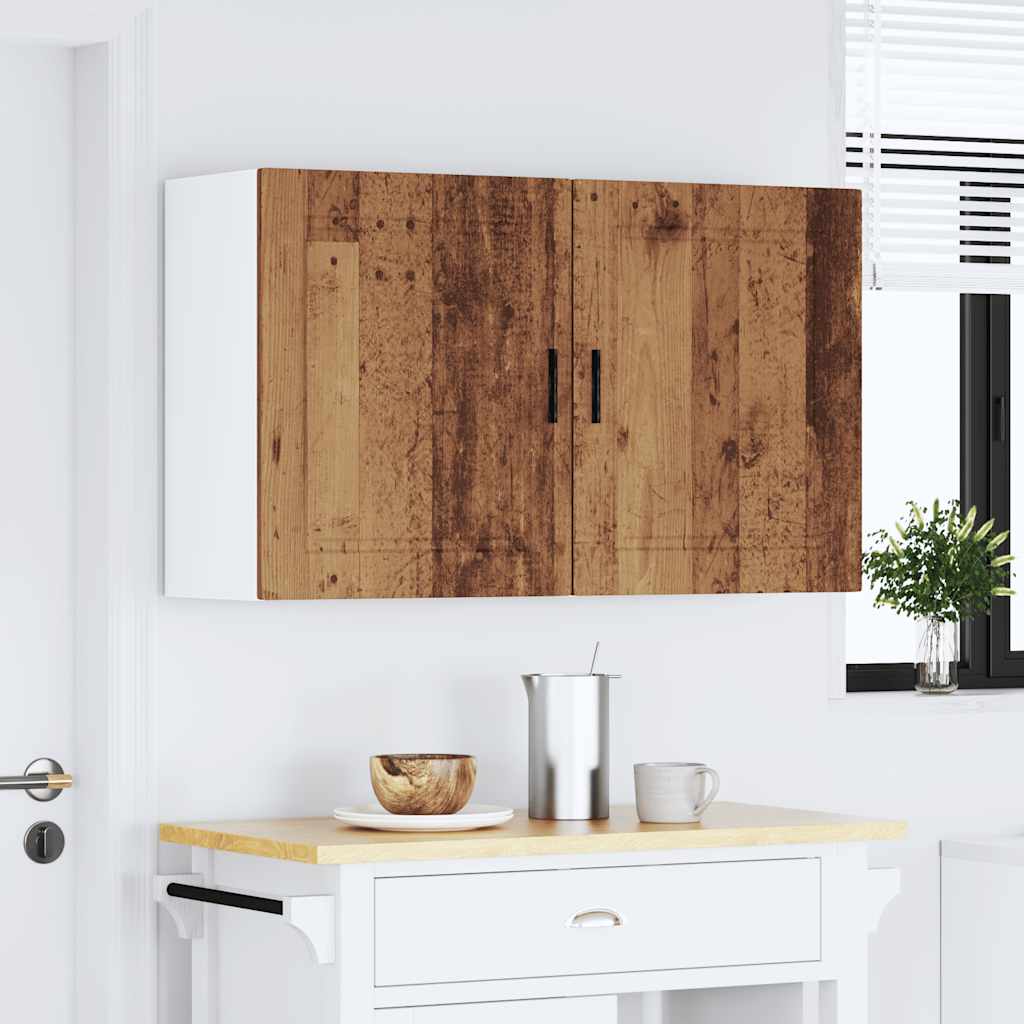 Kitchen Wall Cabinets 2 pcs Porto Old Wood Engineered Wood