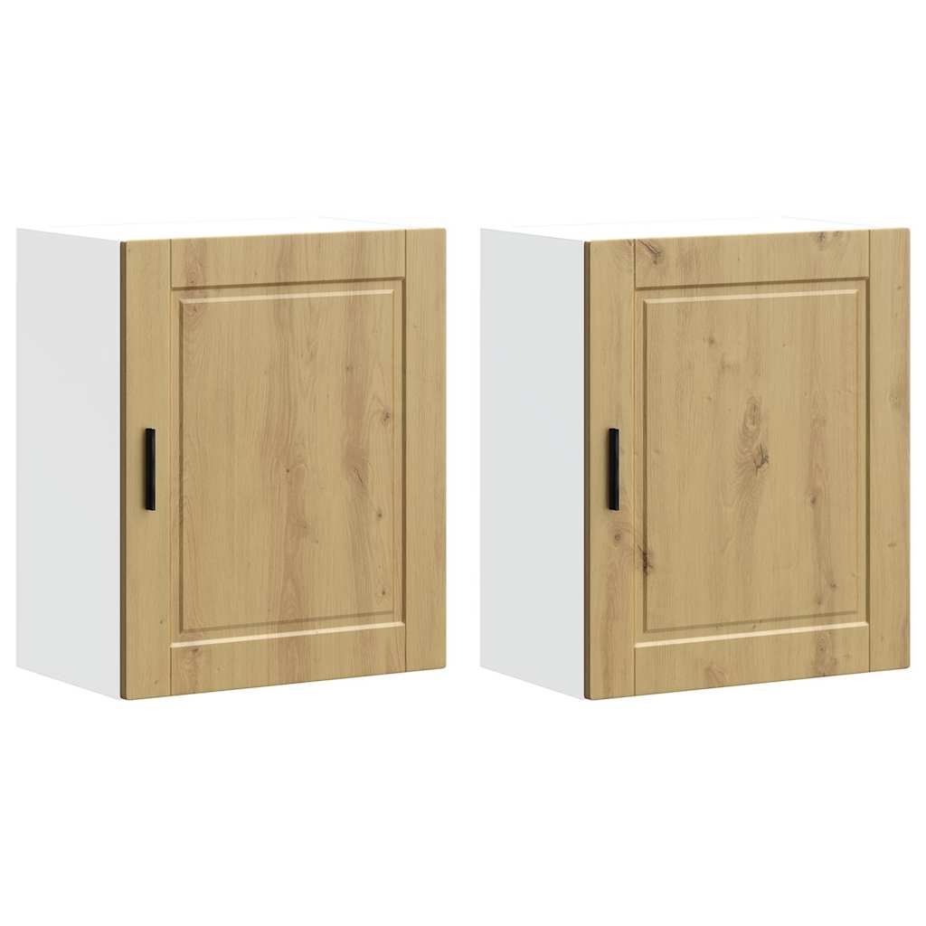 Kitchen Wall Cabinets 2 pcs Porto Artisan Oak Engineered Wood