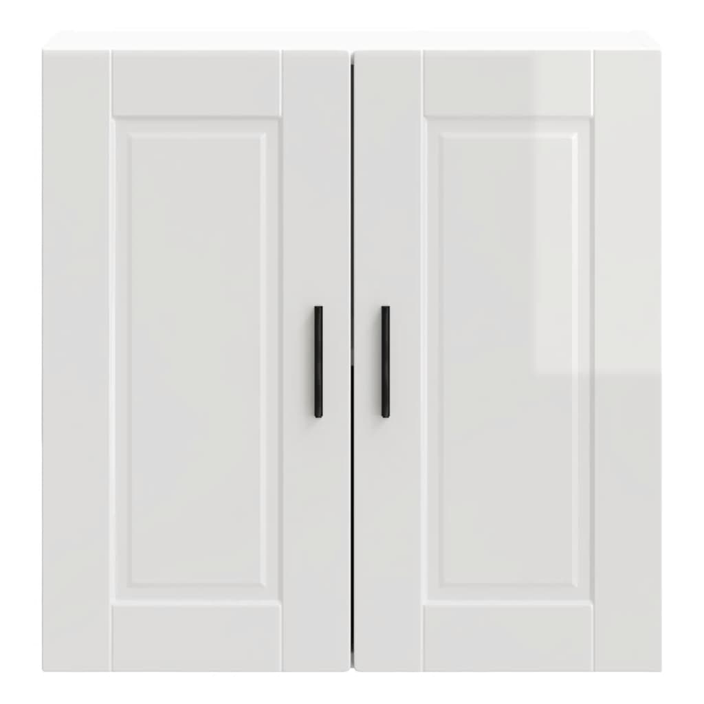 Kitchen Wall Cabinet Porto High Gloss White Engineered Wood