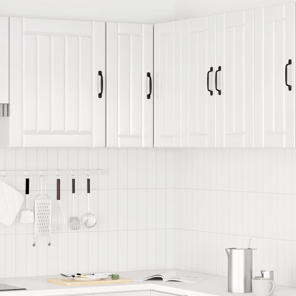 Kitchen Wall Corner Cabinet Porto High Gloss White Engineered Wood