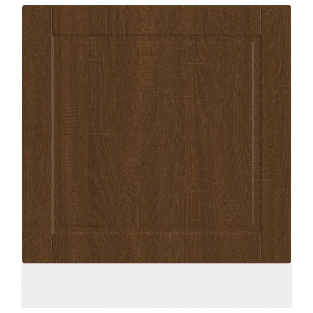 Dishwasher Panel Porto Brown Oak 60x1.5x67 cm Engineered Wood