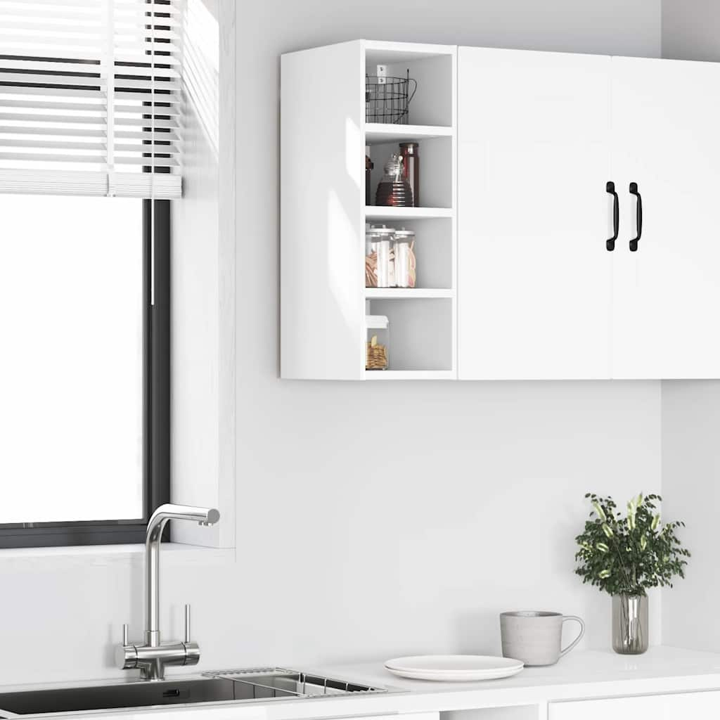 Hanging Cabinet White 20x29.5x60 cm Engineered Wood