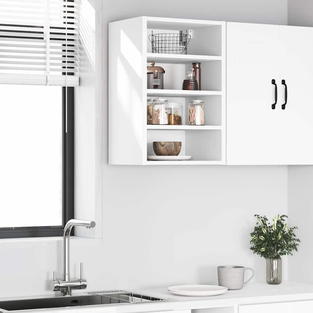 Hanging Cabinet White 40x29.5x60 cm Engineered Wood