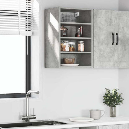 Hanging Cabinet Concrete Grey 40x29.5x60 cm Engineered Wood