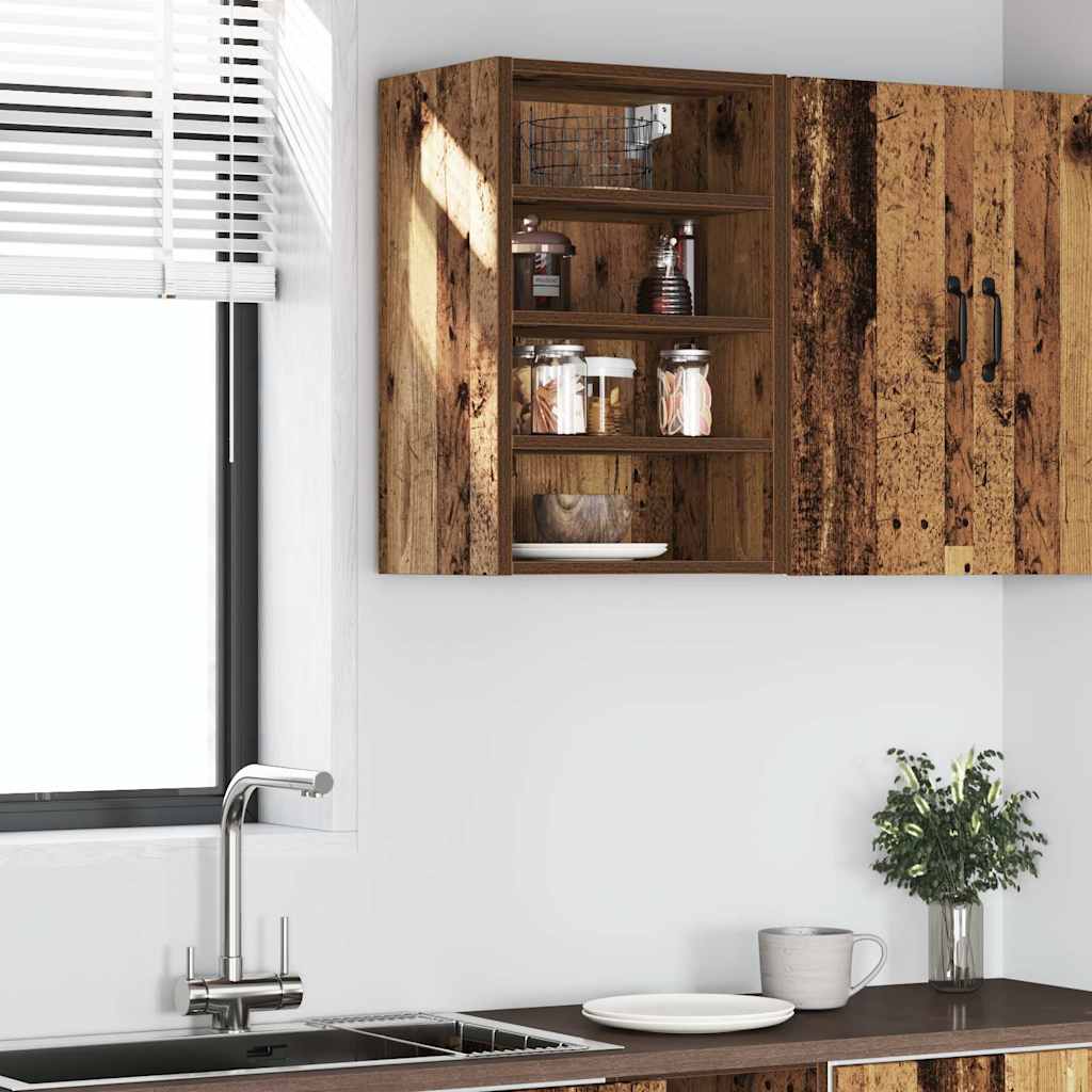 Hanging Cabinet Old Wood 40x29.5x60 cm Engineered Wood