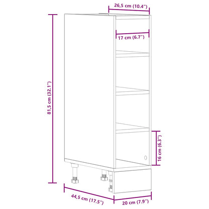 Bottom Cabinet Sonoma Oak 20x44,5x81,5 cm Engineered Wood