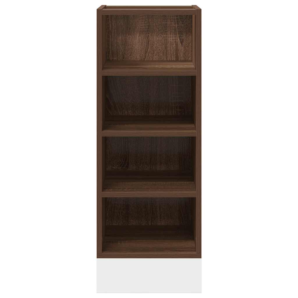 Bottom Cabinet Brown Oak 30x44,5x81,5 cm Engineered Wood