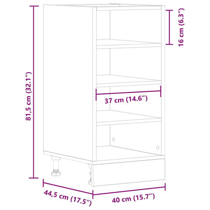 Bottom Cabinet Artisan Oak 40x44.5x81.5 cm Engineered Wood