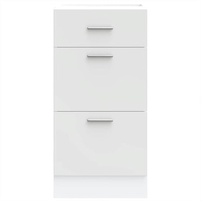 Bottom Cabinet White 40x46x81.5 cm Engineered Wood