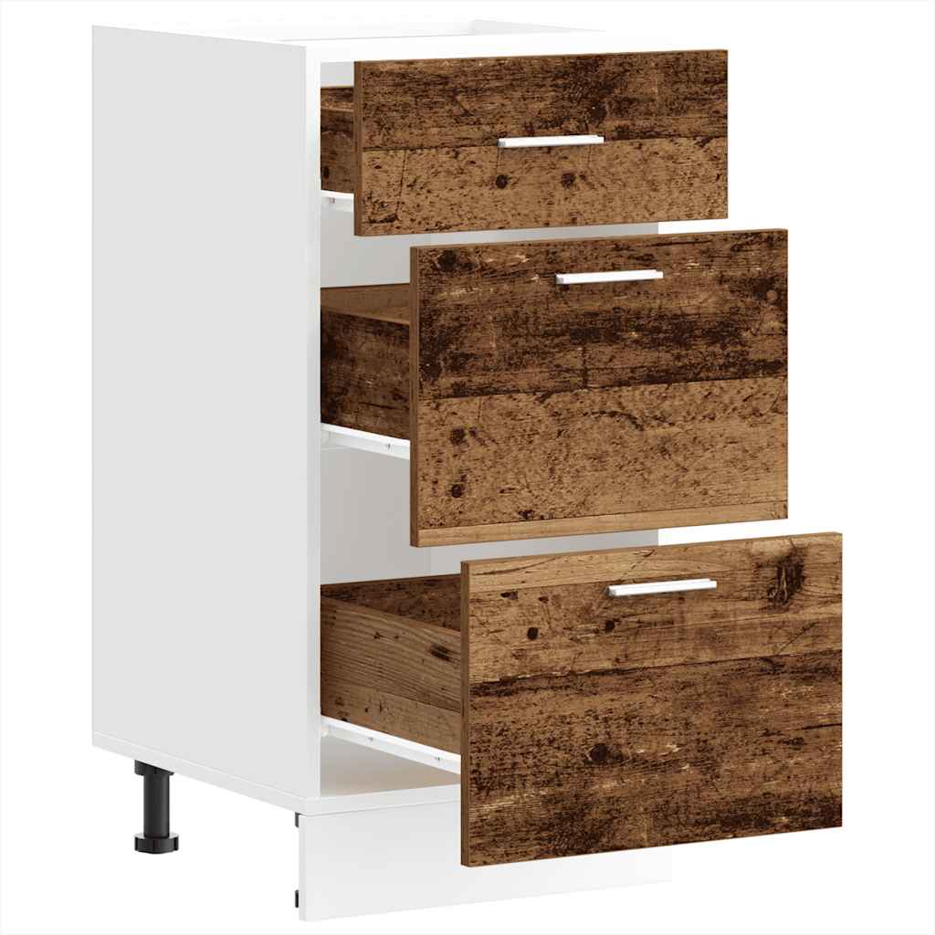 Bottom Cabinet Old Wood 40x46x81.5 cm Engineered Wood