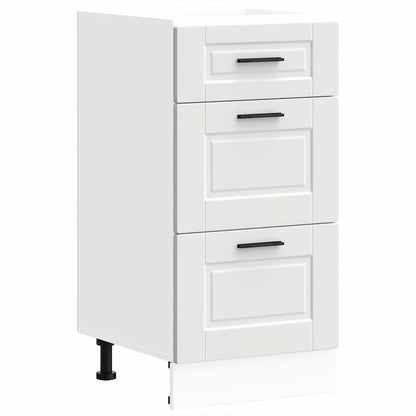 Kitchen Base Cabinet Porto White Engineered Wood