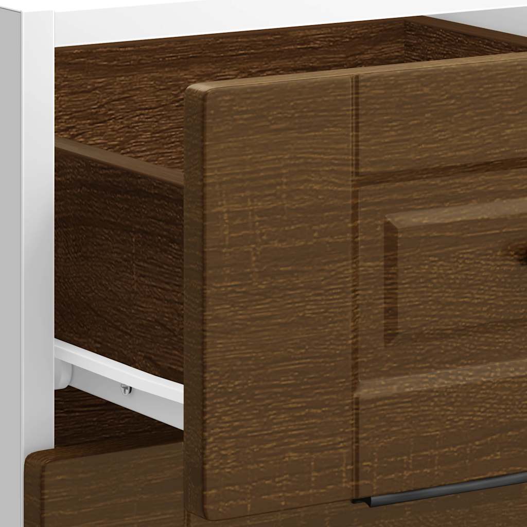 Kitchen Base Cabinet Porto Brown Oak Engineered Wood