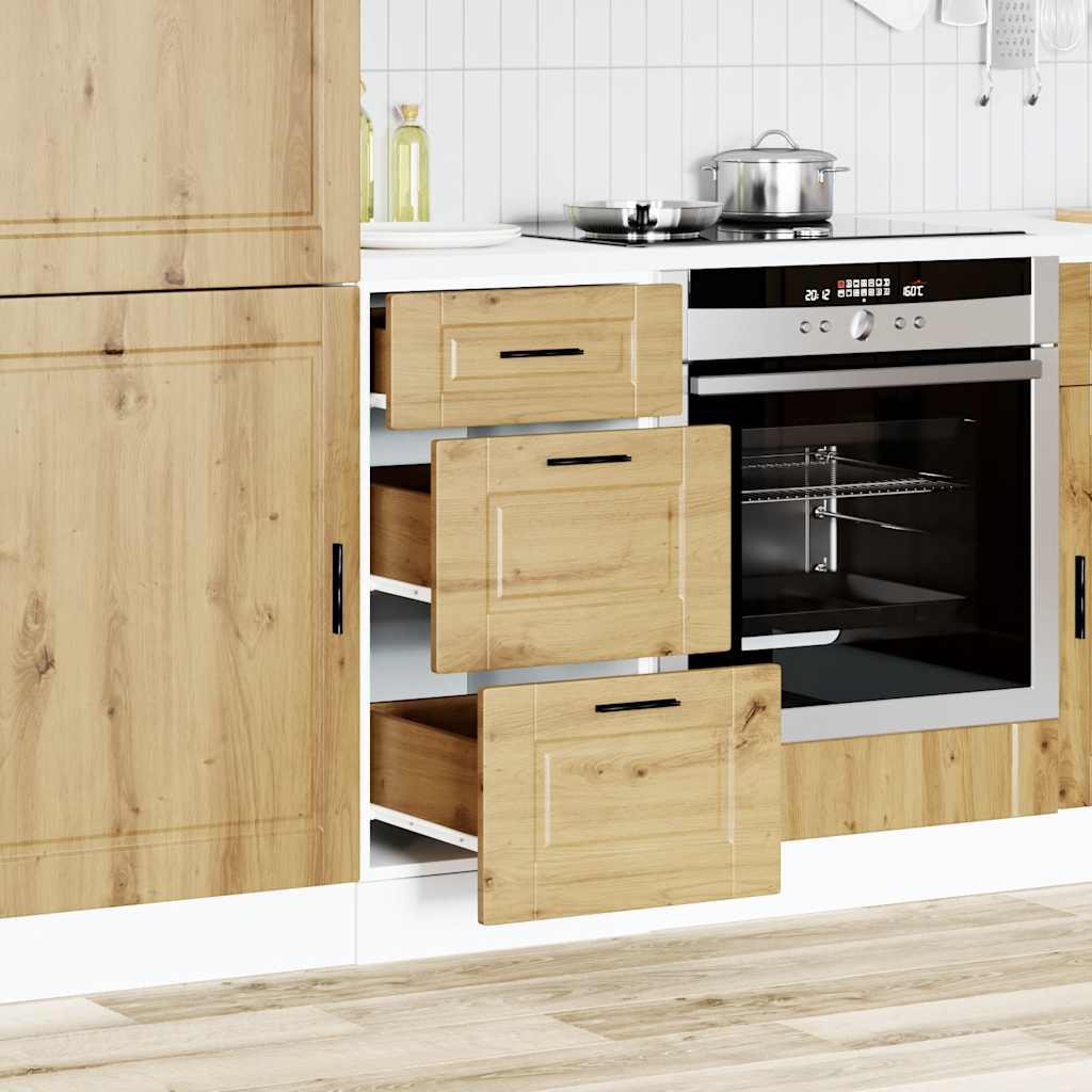 Kitchen Base Cabinet Porto Artisan Oak Engineered Wood