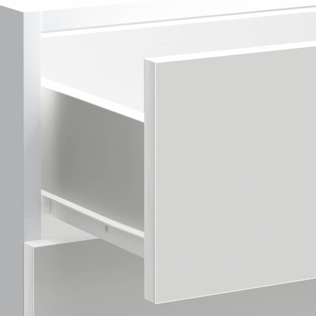 Kitchen Base Cabinet White Engineered Wood