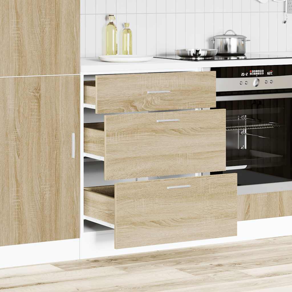 Kitchen Base Cabinet Sonoma Oak Engineered Wood