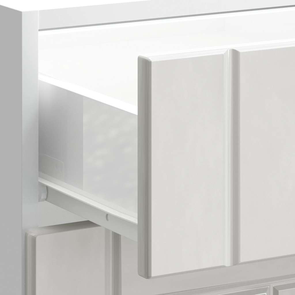 Kitchen Base Cabinet Lucca High Gloss White Engineered Wood