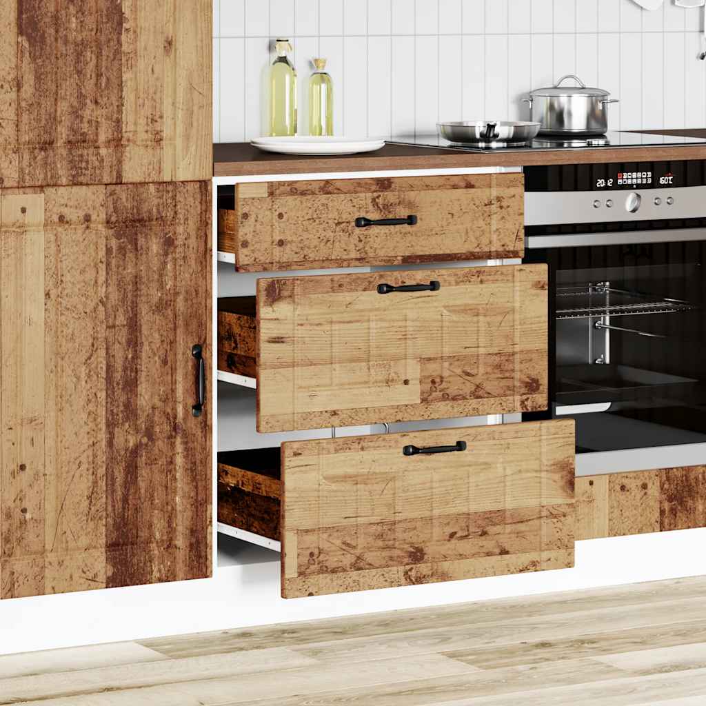 Kitchen Base Cabinet Lucca Old Wood Engineered Wood