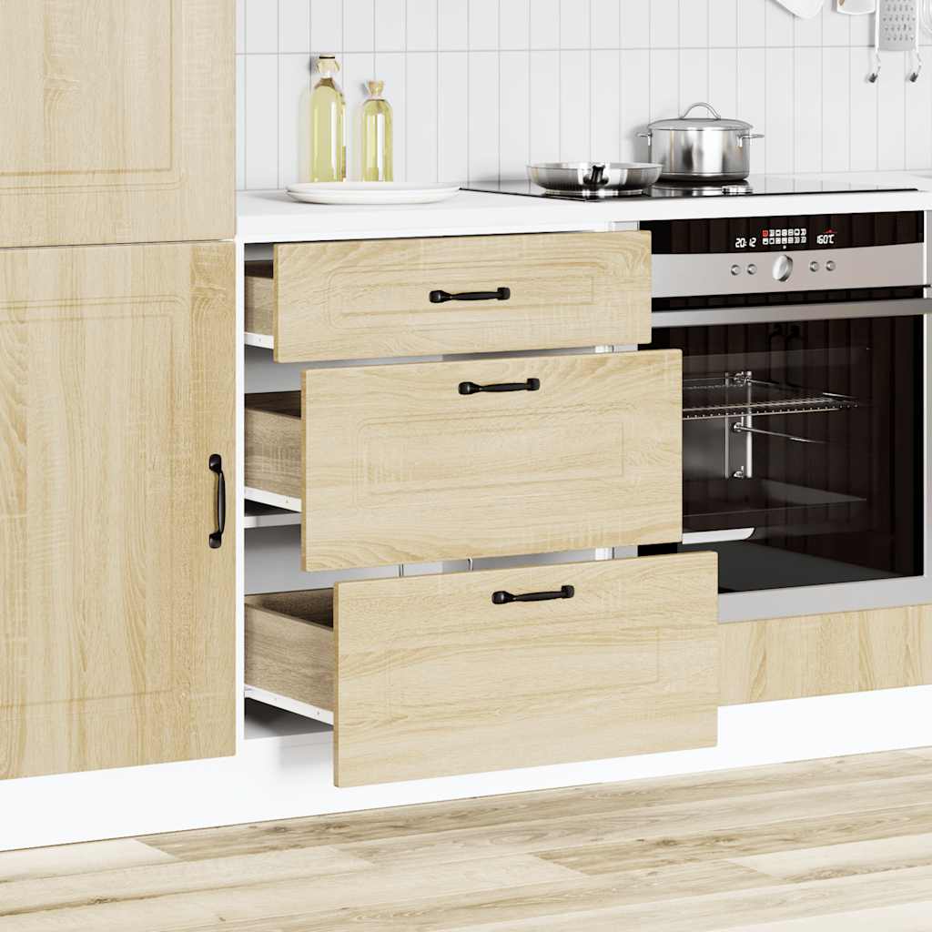 Kitchen Base Cabinet Kalmar Sonoma Oak Engineered Wood