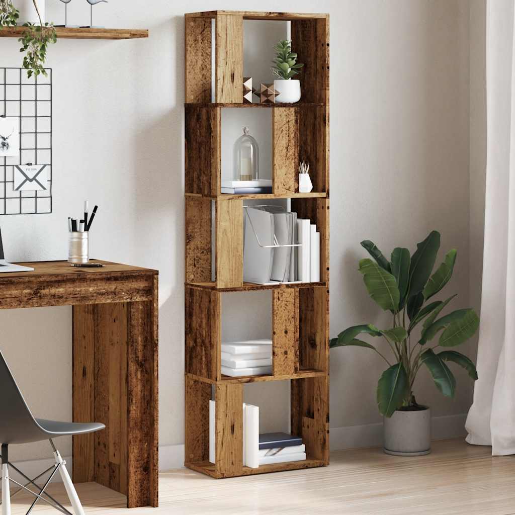 Book Cabinet Old Wood 45x24x159 cm Engineered Wood