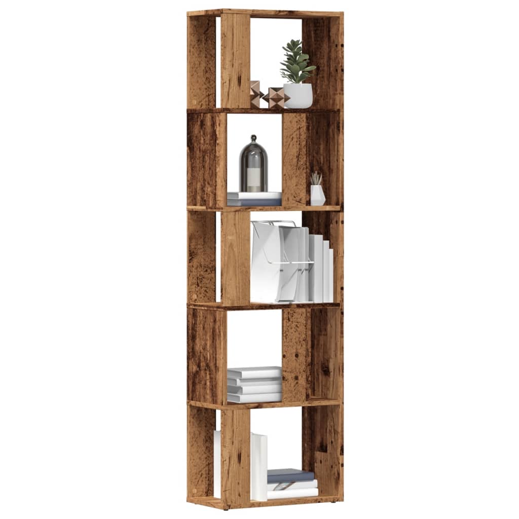 Book Cabinet Old Wood 45x24x159 cm Engineered Wood