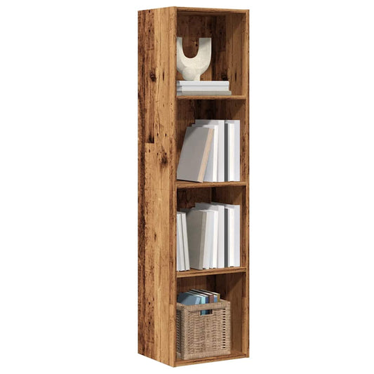 Book Cabinet/TV Cabinet Old Wood 36x30x143cm Engineered Wood