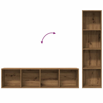 Book Cabinet/TV Cabinet Artisan Oak 36x30x143cm Engineered Wood