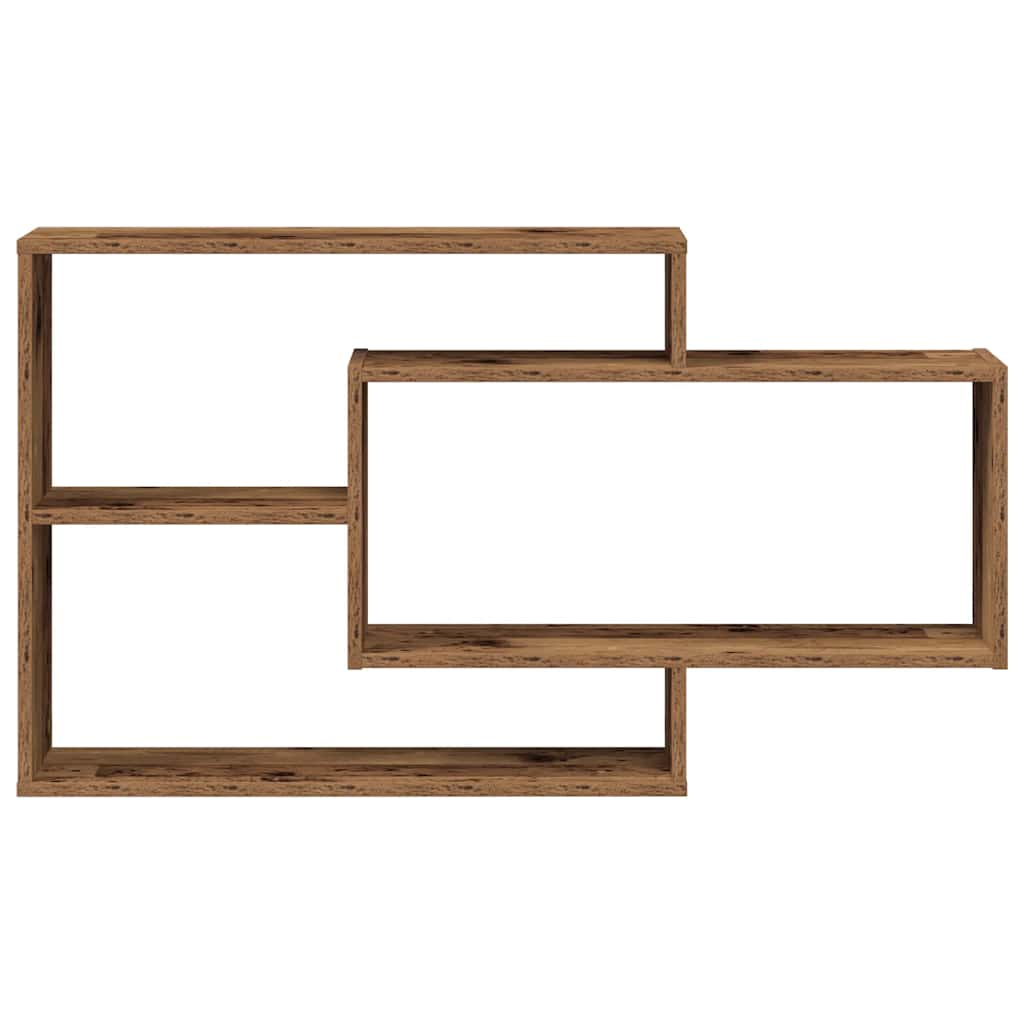 Wall Shelf Old Wood 104x20x58.5 cm Engineered Wood