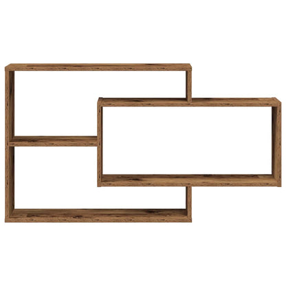 Wall Shelf Old Wood 104x20x58.5 cm Engineered Wood