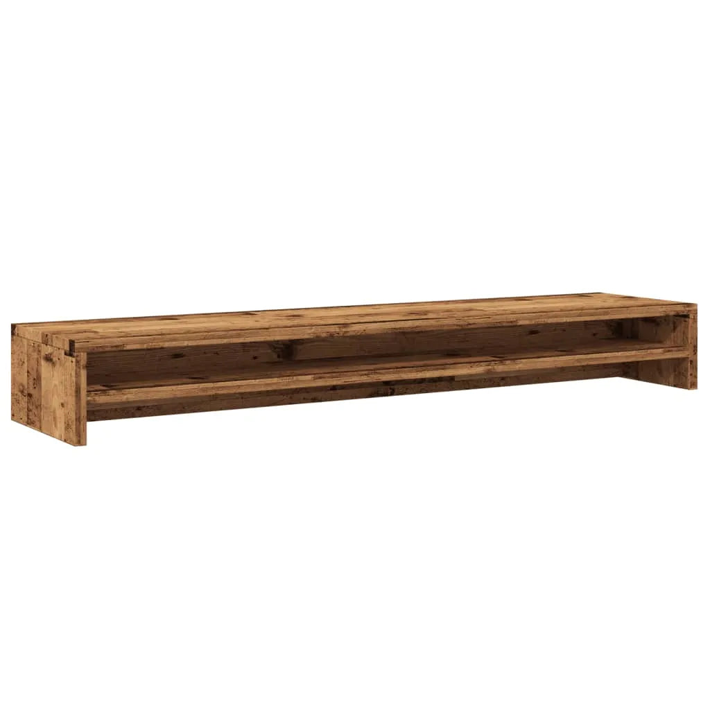 Monitor Stand Old Wood 100x24x13 cm Engineered Wood