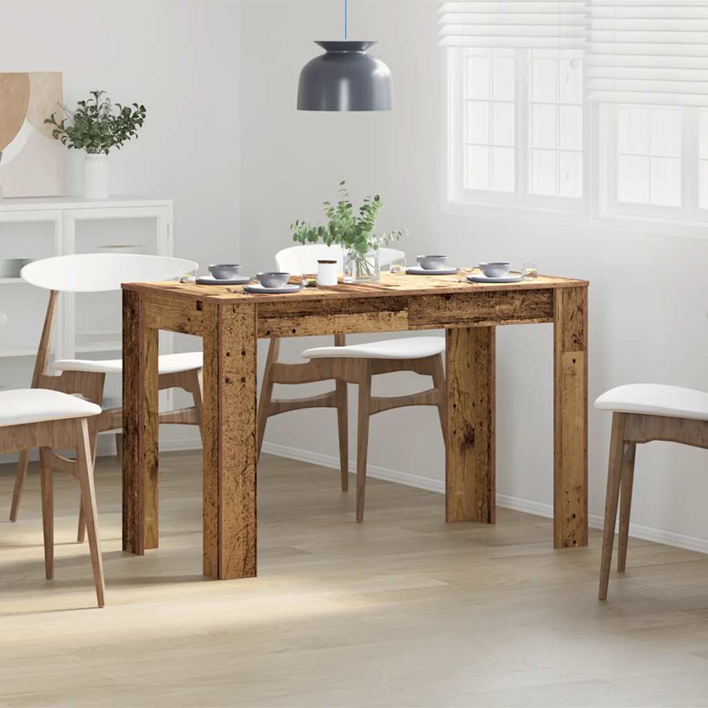 Dining Table Old Wood 120x60x76 cm Engineered Wood