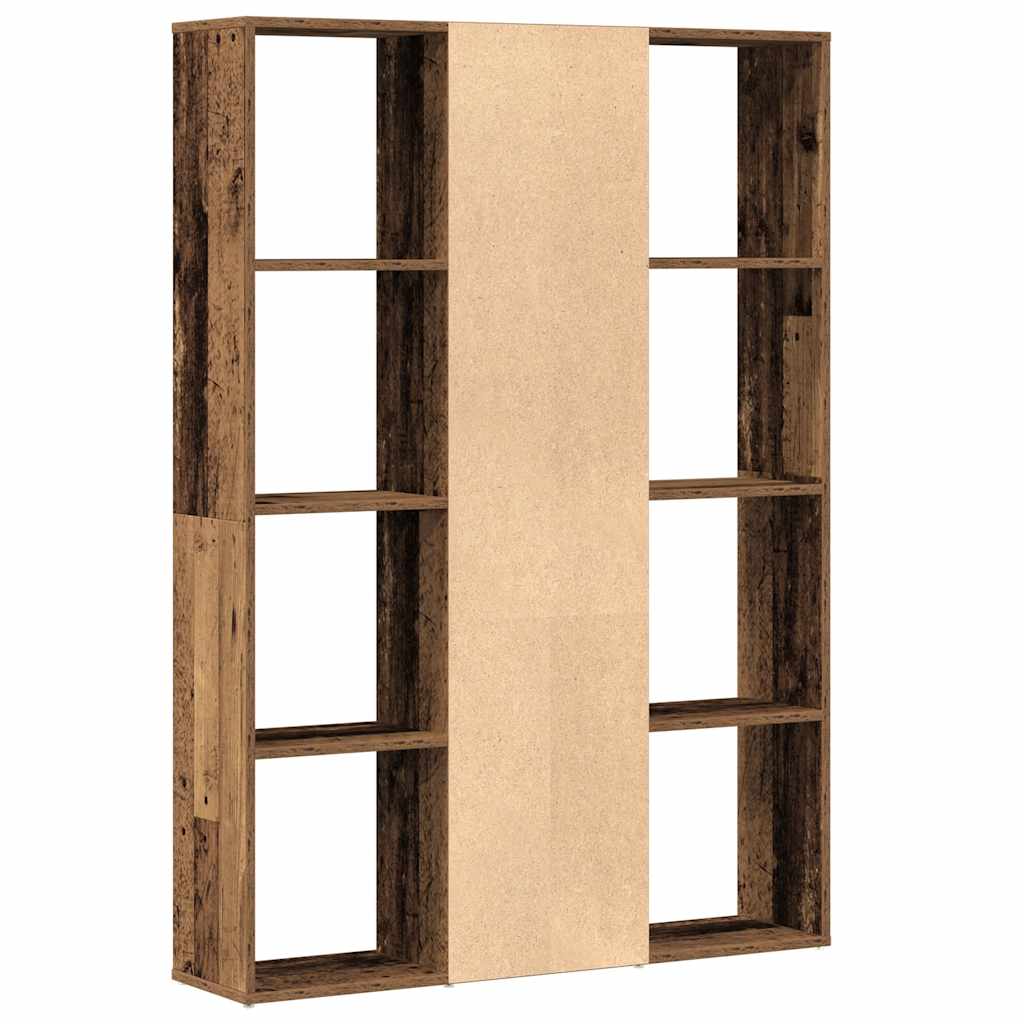 Room Divider/Book Cabinet Old Wood 100x24x140 cm Engineered Wood