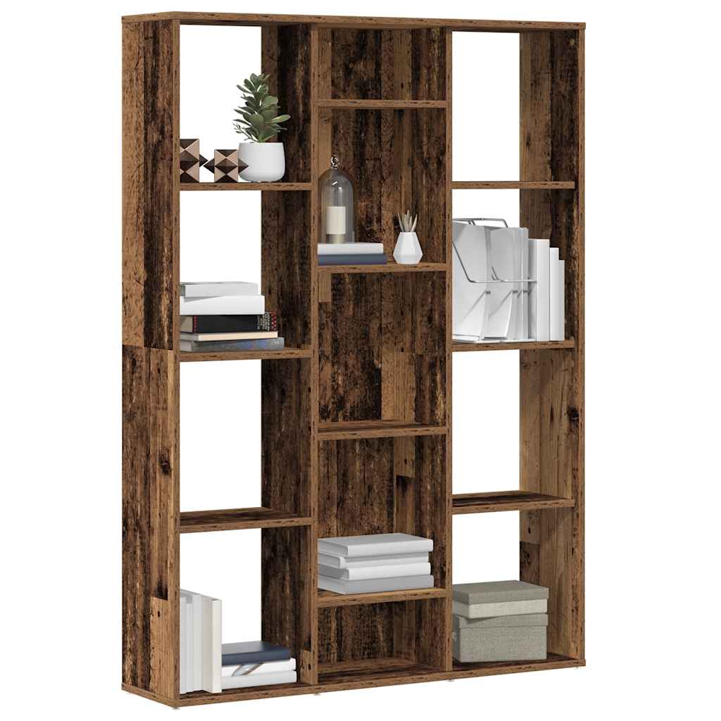 Room Divider/Book Cabinet Old Wood 100x24x140 cm Engineered Wood