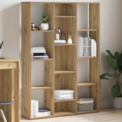 Room Divider/Book Cabinet Artisan Oak 100x24x140 cm Engineered Wood