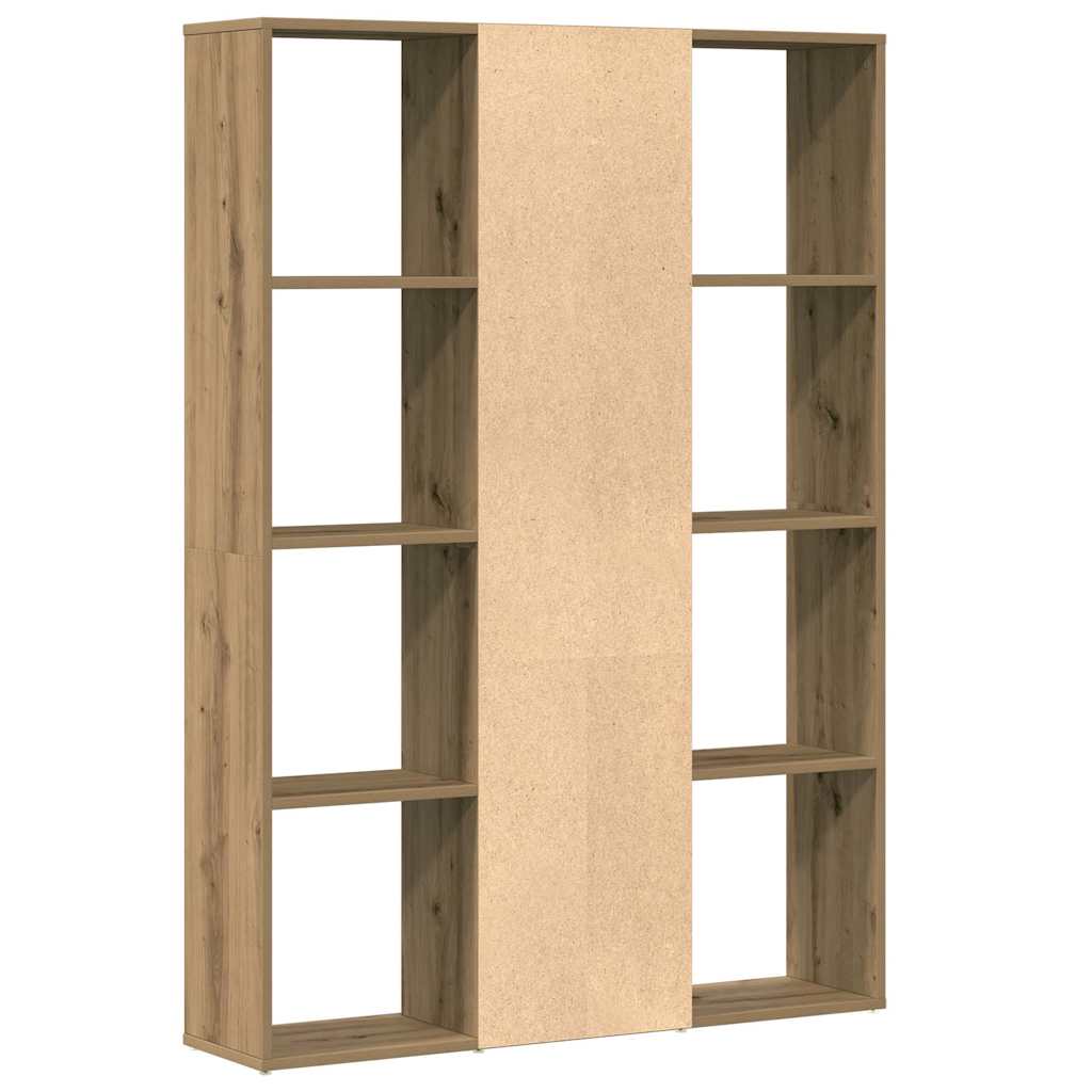 Room Divider/Book Cabinet Artisan Oak 100x24x140 cm Engineered Wood