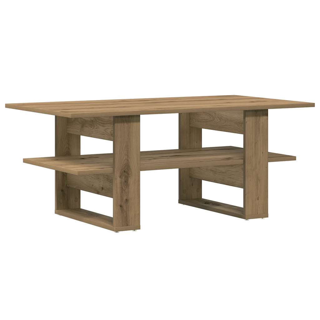 Coffee Table Artisan Oak 102x55x42 cm Engineered Wood