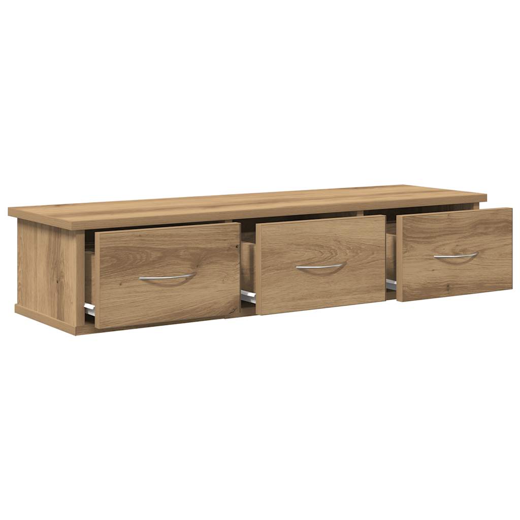 Wall Cabinet Artisian Oak 88x26x18.5 cm Engineered Wood