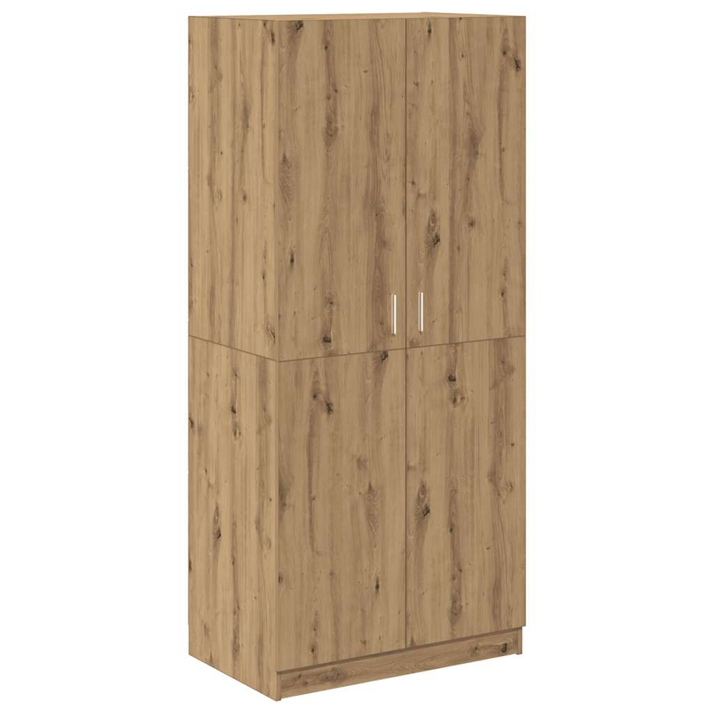 Wardrobe Artisan Oak 90x52x200 cm Engineered Wood