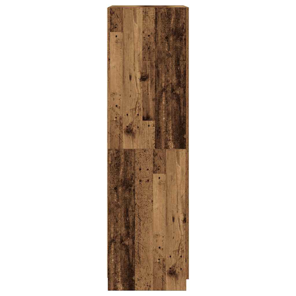 Wardrobe Old Wood 80x52x180 cm Engineered Wood