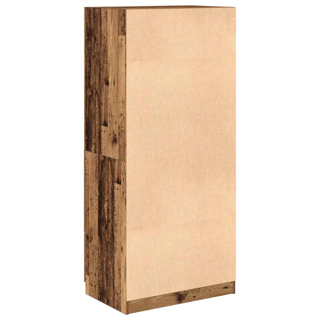 Wardrobe Old Wood 80x52x180 cm Engineered Wood